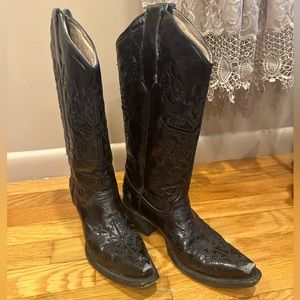Circle G black Cowboy boots